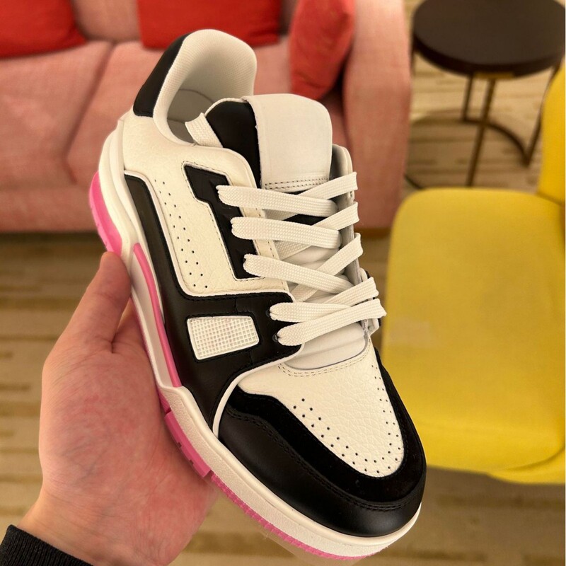 Trainer Sneakers for Men, White Fashion Sports Shoes with Thick Soles, Height-Increasing Versatile Casual Trendy Shoes for Couples, Women's Style