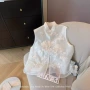 无袖立领夏季女春背心