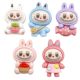 Cartoon Holding Fruit Labubu DIY Cream Glue Resin Accessories Mobile Phone Case Refrigerator Magnet Stationery Box Accessories Wholesale