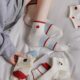 Spring and summer cute cartoon embroidery apple short tube women's socks wholesale all-match color wave dot Japanese academic style boat socks women