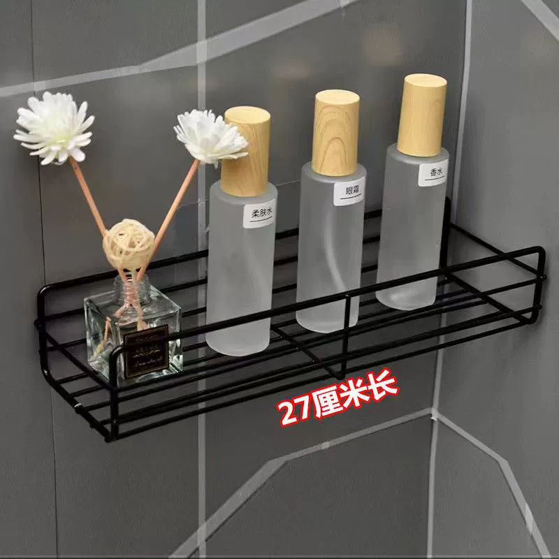 Corner Bathroom Shelf, Wall-Mounted Triangle Rack, Metal Wire Storage, Multiple Sizes