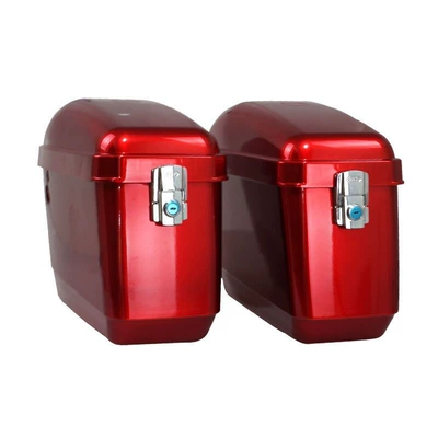 Device, Side Box, Machine Hanging Box, Motorcycle trunk - red-without-stand
