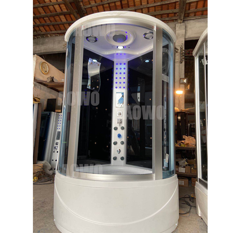 Cuarto de baño con ducha integrado sala de vapor sala de sauna con vidrio baño integrado con bañera