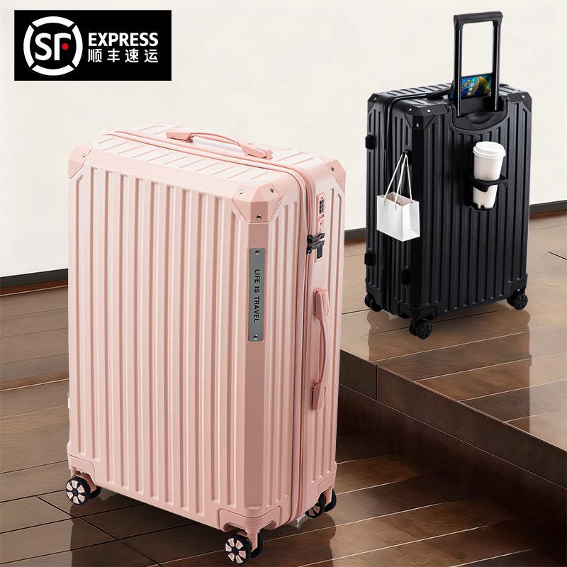 [Sf Free Shipping] Suitcase, Suitcase, Trolley Case, Female and Male Student Universal Aircraft Silent Wheel Password Box