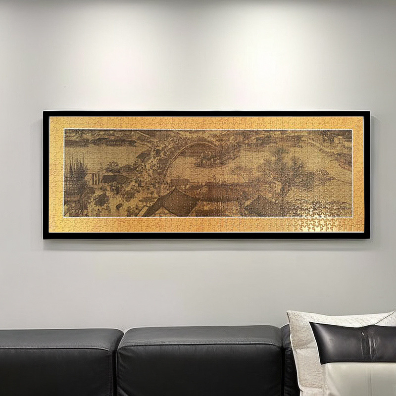 22N1000片98×34清明上河图拼图框 98×38 81.3×40.6 102*34挂墙|undefined