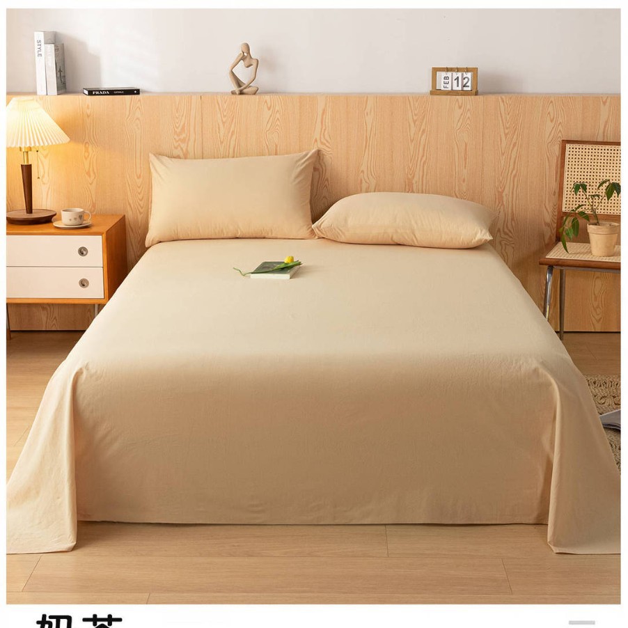 Una sábana de algodón de clase, una sola pieza, 100 edredones de algodón, funda de almohada, traje de tres piezas, dormitorio de estudiantes, individual 2025, nuevo verano