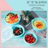 硅胶折叠饭盒  可伸缩折叠饭盒套装 儿童午餐便当盒 微波炉保鲜盒|ru
