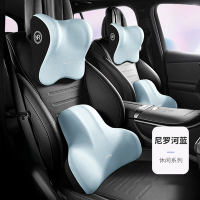 Waist support — Back Cushion Pillow for Seat - nile-blue-1-headrest