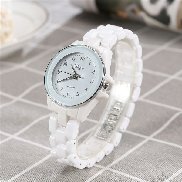Classic trend fashionable waterproof white quartz women's watch