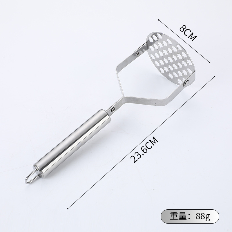 加厚不锈钢土豆泥红薯压泥器 多功能辅食捣碎器厨房捣泥小工具|undefined