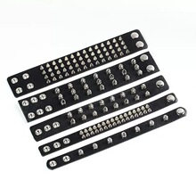 跨境热卖欧美朋克风夸张铆钉手链摇滚尖钉手环手镯男个性皮质手链