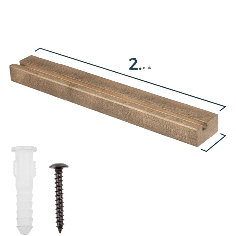 Titular de registro de pino montado en la pared vintage madera vinilo registro rack de almacenamiento