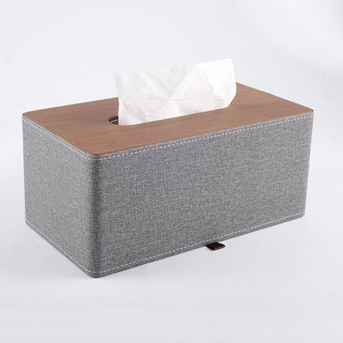 Light luxury fashion tissue box, creative household high-end leather tissue box, dining table coffee table paper tissue box can be added with LOGO