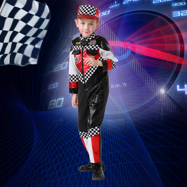 children's racing driver role-playing costumes for boys kids Halloween ...