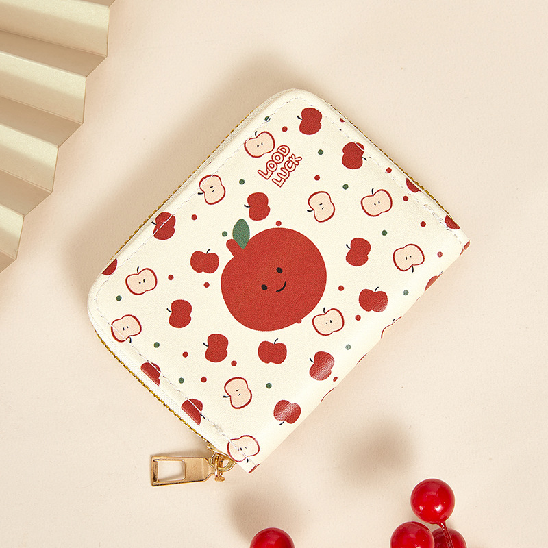 Lindo tarjetero para mujer de gran capacidad ultrafino con múltiples tarjetas, tarjetero compacto, licencia de conducir, bolso de almacenamiento, monedero portátil