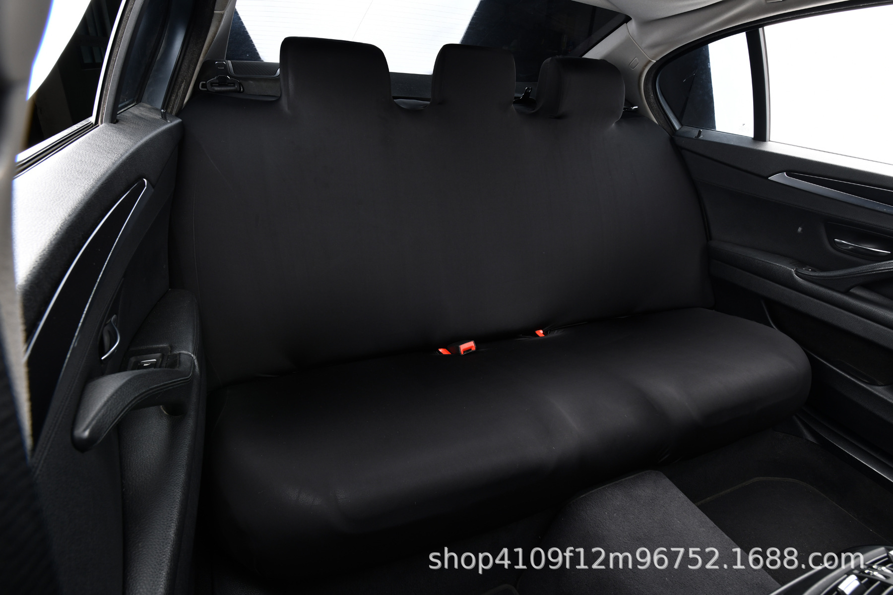 Ice Silk Cool Car Rear Seat Cover Elastic One-Piece Universal Car Seat Cushion Cover Fully Surrounded by Breathable Dustproof