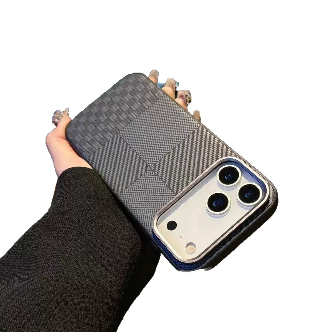 Fabricación de fibra de carbono para Apple 17promax caso de teléfono móvil Kev Zip empalme Huawei mate80 cubierta de caso protector image 6