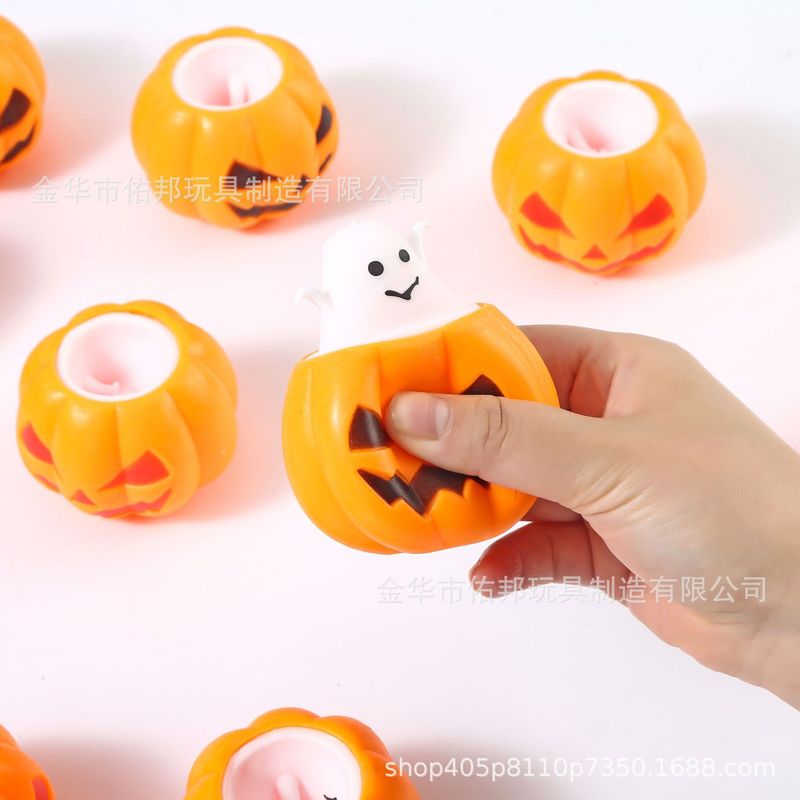 クロスボーダーの人気ハロウィンのおかしなかぼちゃのつまみの音楽の閃光の幽霊はボールを出して子供の小さいおもちゃの卸売りを解凍します。|undefined