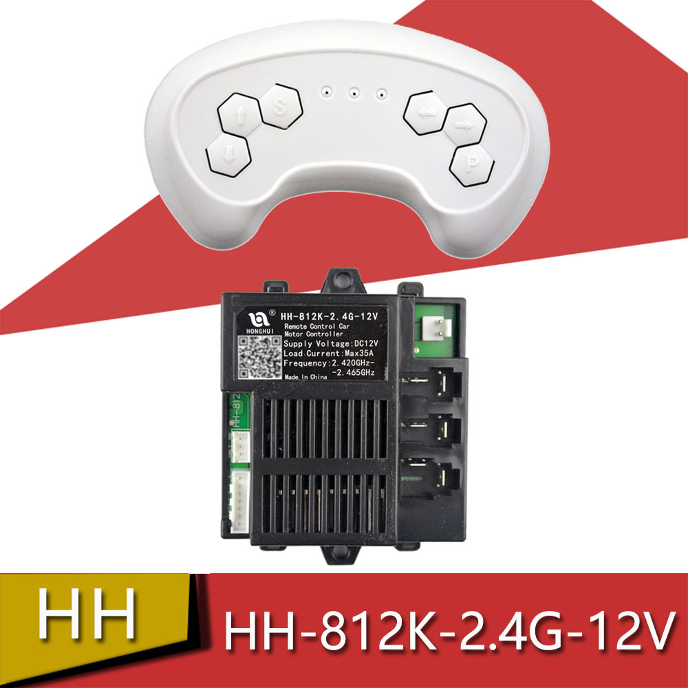 HH-812K-2.4G-12V controlador remoto receptor de línea de coche eléctrico para niños accesorios de carro