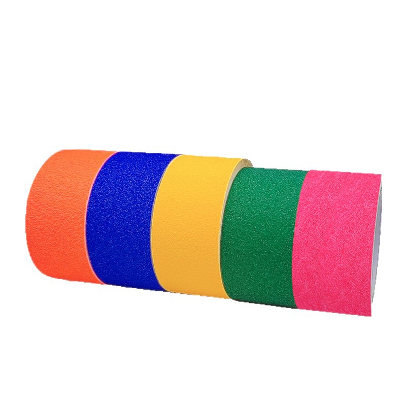 Cinta antideslizante fluorescente, cinta de seguridad antideslizante para escaleras y rampas, adhesivo antideslizante de alta adherencia resistente al desgaste con reverso adhesivo.