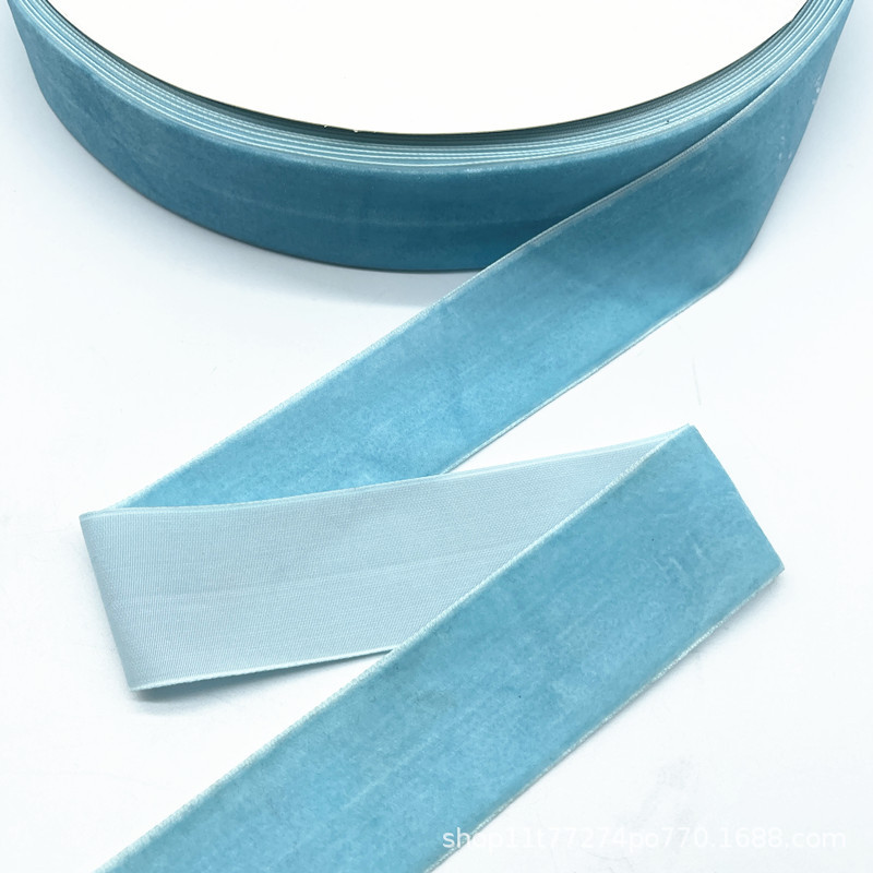 2.7 Métro / paquete de terciopelo de 38 mm boda hecha a mano cinta embalaje de regalo arco DIY decoración de fiesta Santa