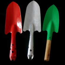 ✅薄利厂家批发园林农用工具木柄小花铲子不锈钢铁柄一体儿童花铲