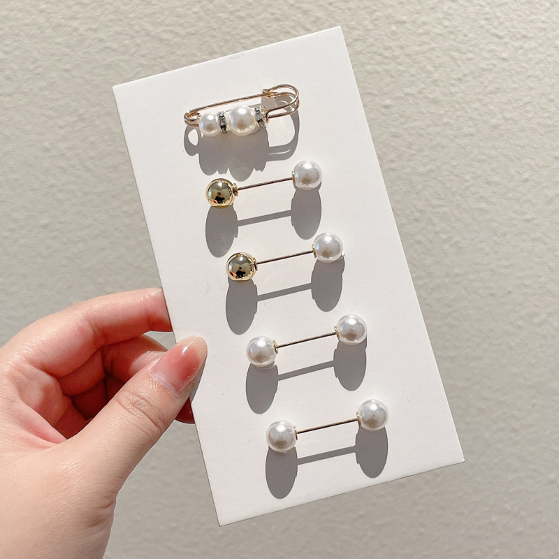 Falda con hebilla de cintura de perlas, circunferencia de cintura grande, cambio de artefacto, hebilla anti-luz, ropa, broche de diseño fijo