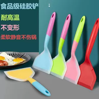 厂家批发半透玉子烧硅胶锅铲子宽口煎铲家用不粘锅耐高温厨房工具