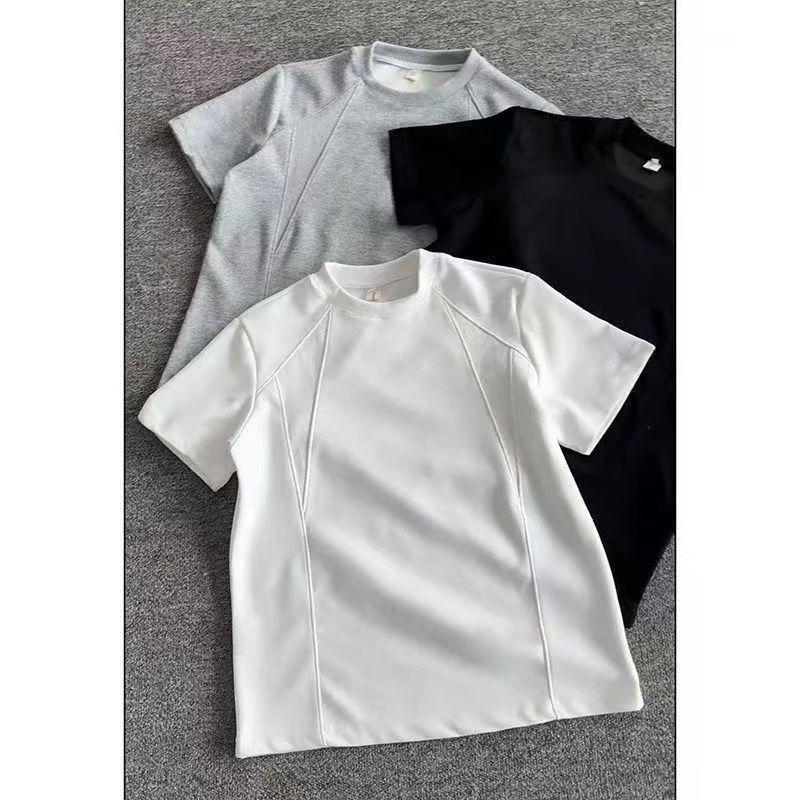 Men's short-sleeve T-shirt, trendy brand, summer loose fit, 2026 new model, popular online, trendy ins style, simple striped top