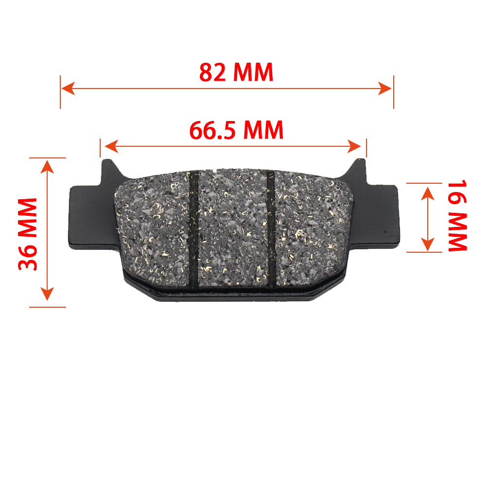 Almohadilla de freno de la motocicleta pastillas de freno USR125 UHR150 pastillas de freno de disco trasero semi-metal de alta resistencia a la temperatura
