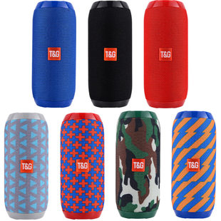 Cross -border explosion TG117 fabric Bluetooth speakers Outdoor portable waterproof card downtown bass wire wireless TWS audio