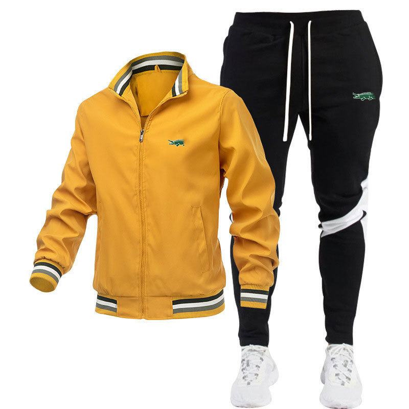 황금색 + 검정색 바지