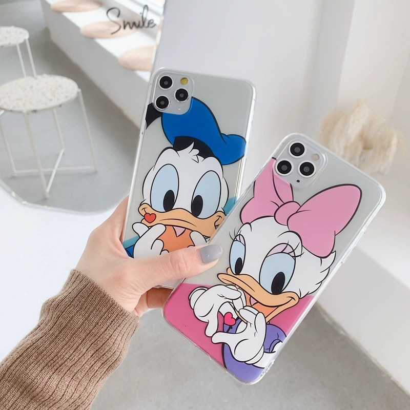 Чехол для телефона (Apple) iPhone 15 / iPhone 15 Pro / совместимый с iPhone 8 Plus, дизайн с большими головами мультфильмов