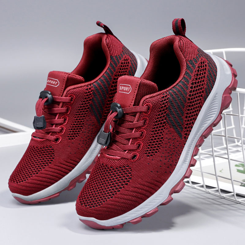 Zapatos para caminar mujeres verano nuevos zapatos de viaje cómodos de mediana edad y ancianos zapatos para correr de suela suave regalos zapatos deportivos para parejas de ancianos