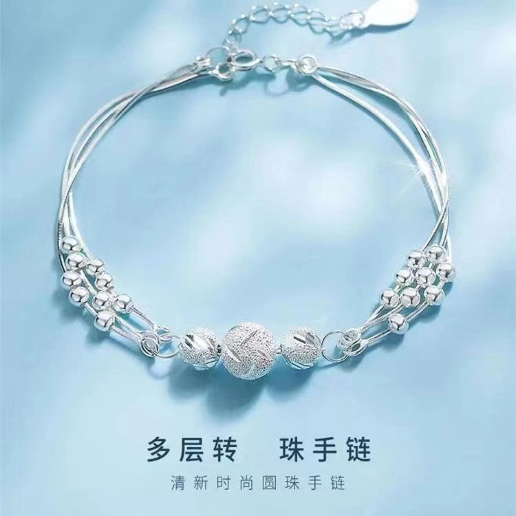 Three Lives Three Worlds Bead Bracelet Women's Fashion Accessories New Small Fresh Bracelet for Girlfriend Valentine's Day Gift