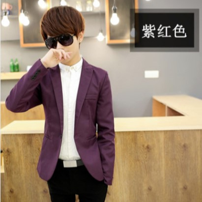 Factory wholesale men's small suit spot men's new Korean slim suit teenagers solid color coat wholesale