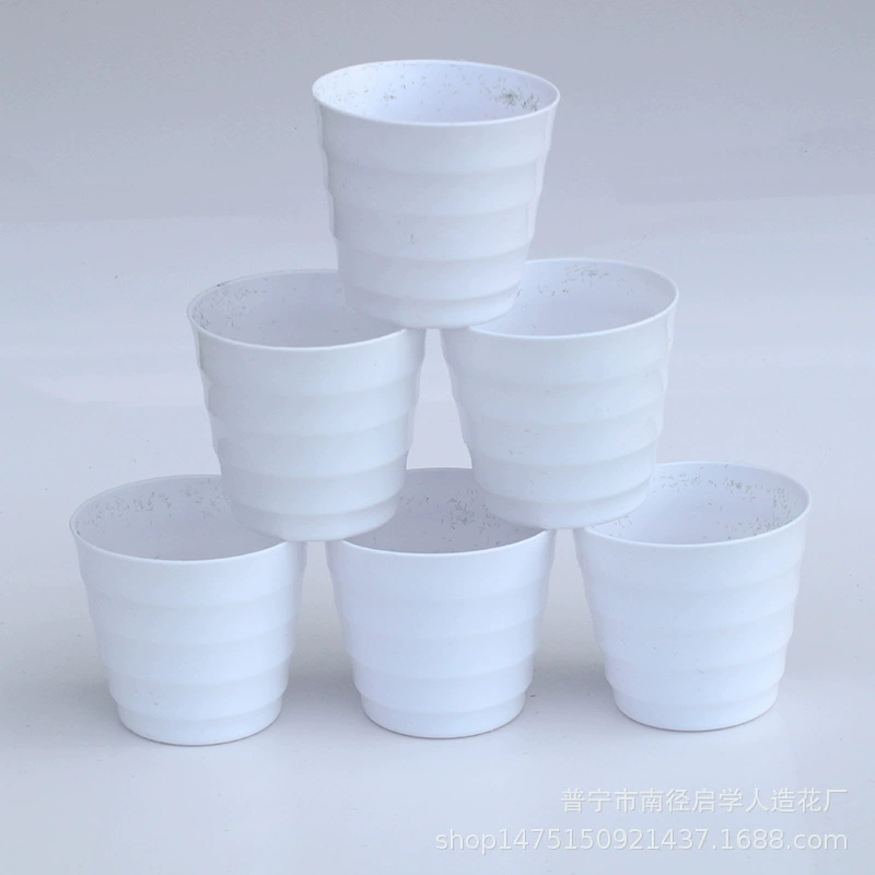 Производители пластиковых цветочных горшков Круглый Большой диаметр Международный Настольный бассейн небольшой размер посадочный бассейн больше мясного бассейна глиняный цвет