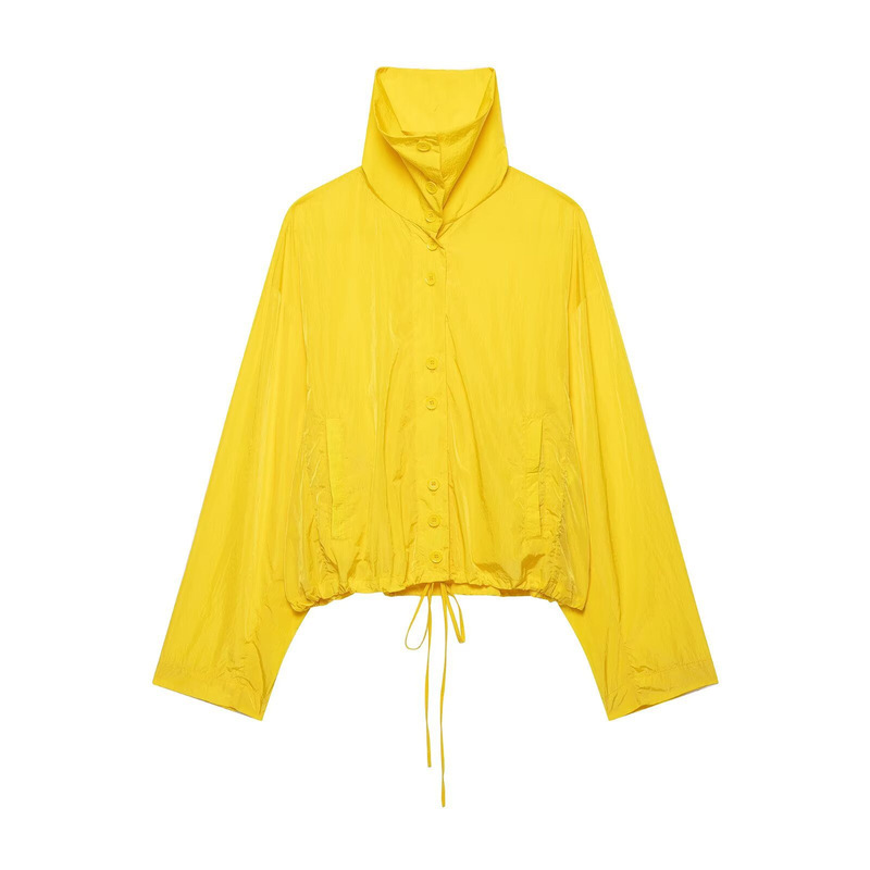 European and American wholesale 2026 autumn new women's fashion casual versatile stand-up collar bomber jacket N8-15534