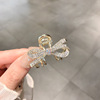 Cute Japanese crab pin, hairgrip with bow, small bangs, simple and elegant design, internet celebrity