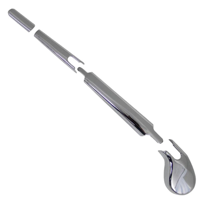 Adecuado para 12-14 Fox hatchback limpiaparabrisas trasero cubierta decorativa limpiaparabrisas trasero tira brillante