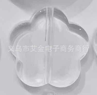 84 투명 32mm 큰 꽃 조각 0.5kg 약 118개