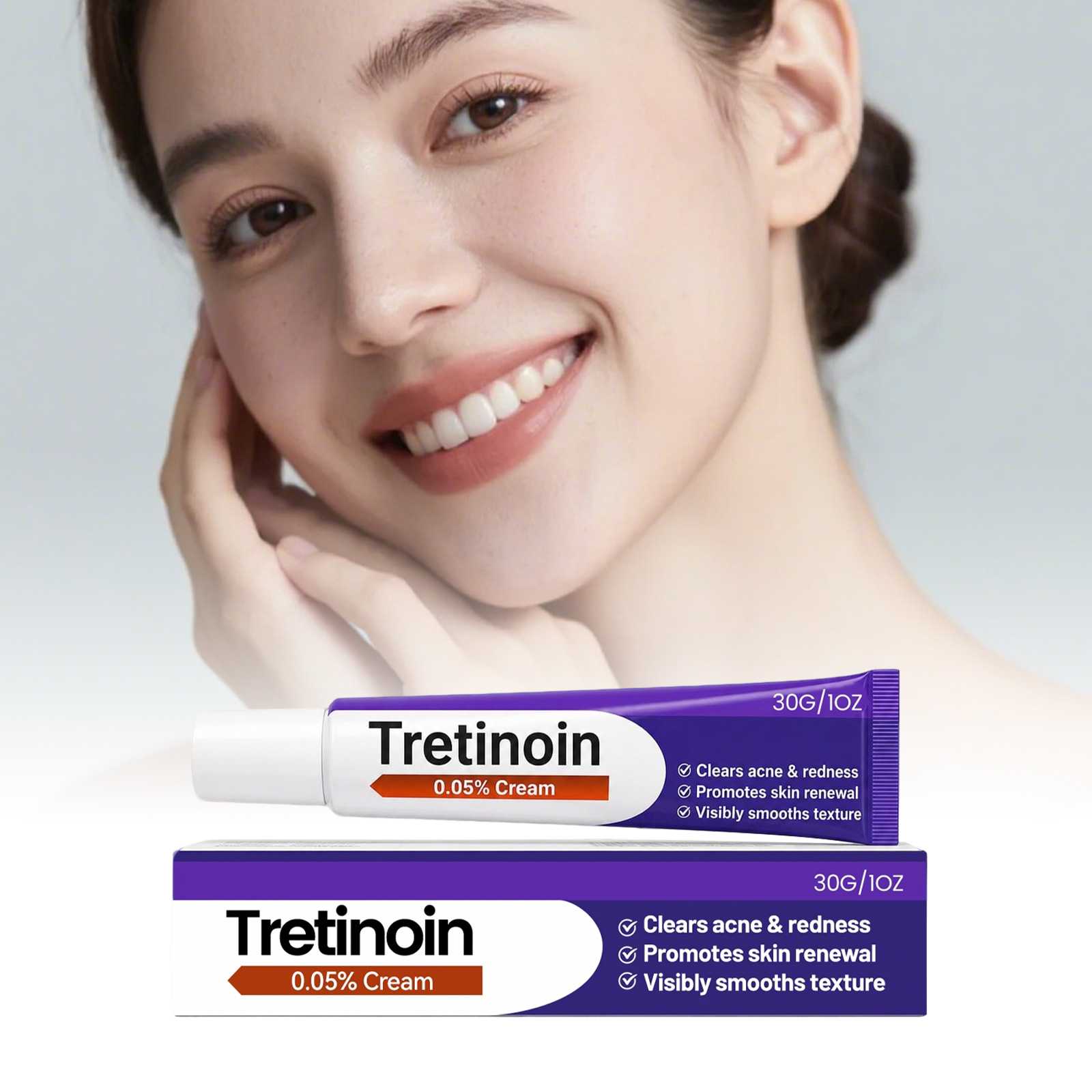 Retinoic Acid Cream, Gentle Care for Facial Skin, Moisturizing, Skin-Friendly, Hydrating, Refreshing, Daily Massage Skin Care Cream