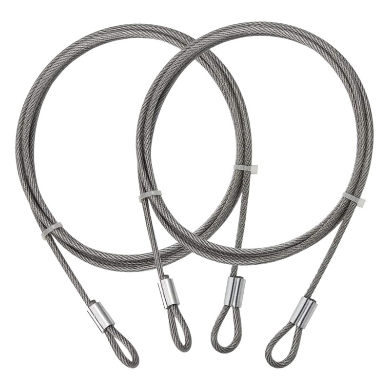 Electric car anti-theft wire rope lock motorcycle lock 304 stainless steel wire rope plastic pressing aluminum sleeve anti-loss