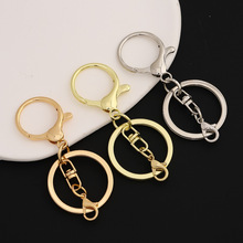 DIY手工饰品配件 303龙虾扣三件套 金属合金钥匙扣圈链金属挂件