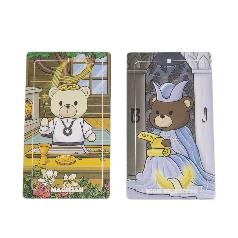 Teddy Bear Tarot Oracle Cards Party Board Game Deck_voghion.com