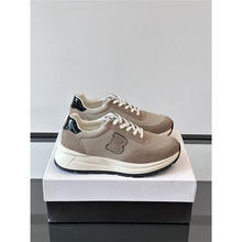 男鞋2025新款夏季真皮透气时尚休闲鞋百搭潮流厚底增高运动鞋包邮