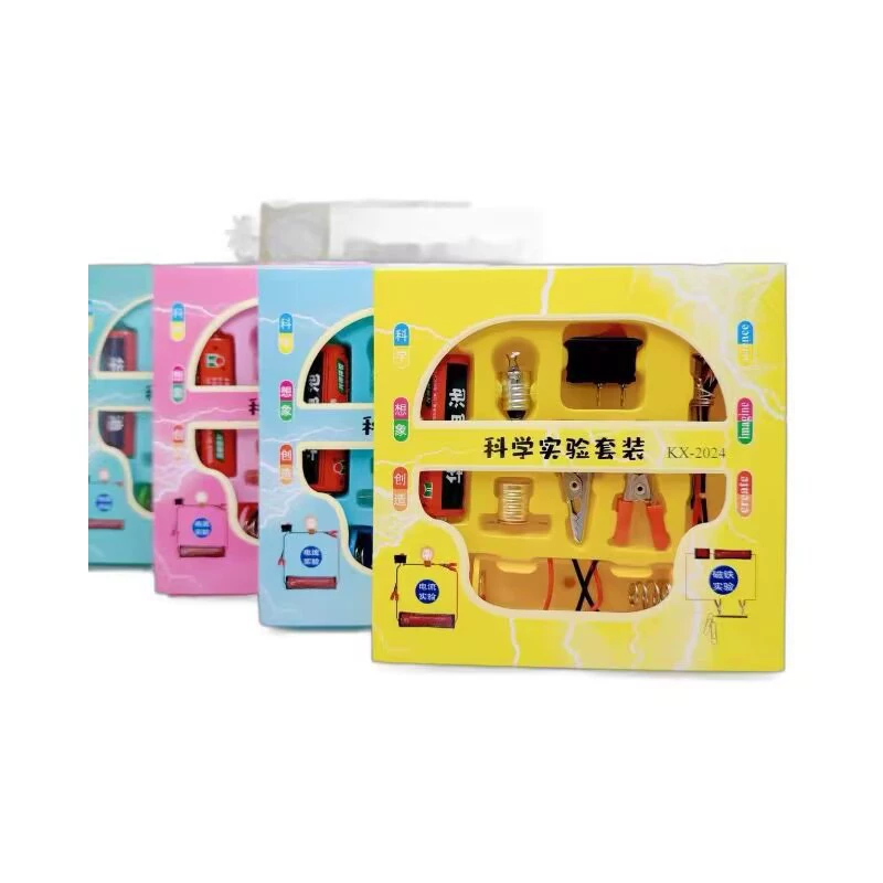Set, creative children's teaching aids handmade for students, science, circuit, physical protection, training