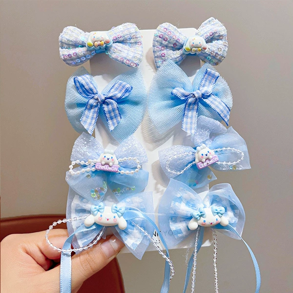 Blue hairgrip, set, 8 pieces