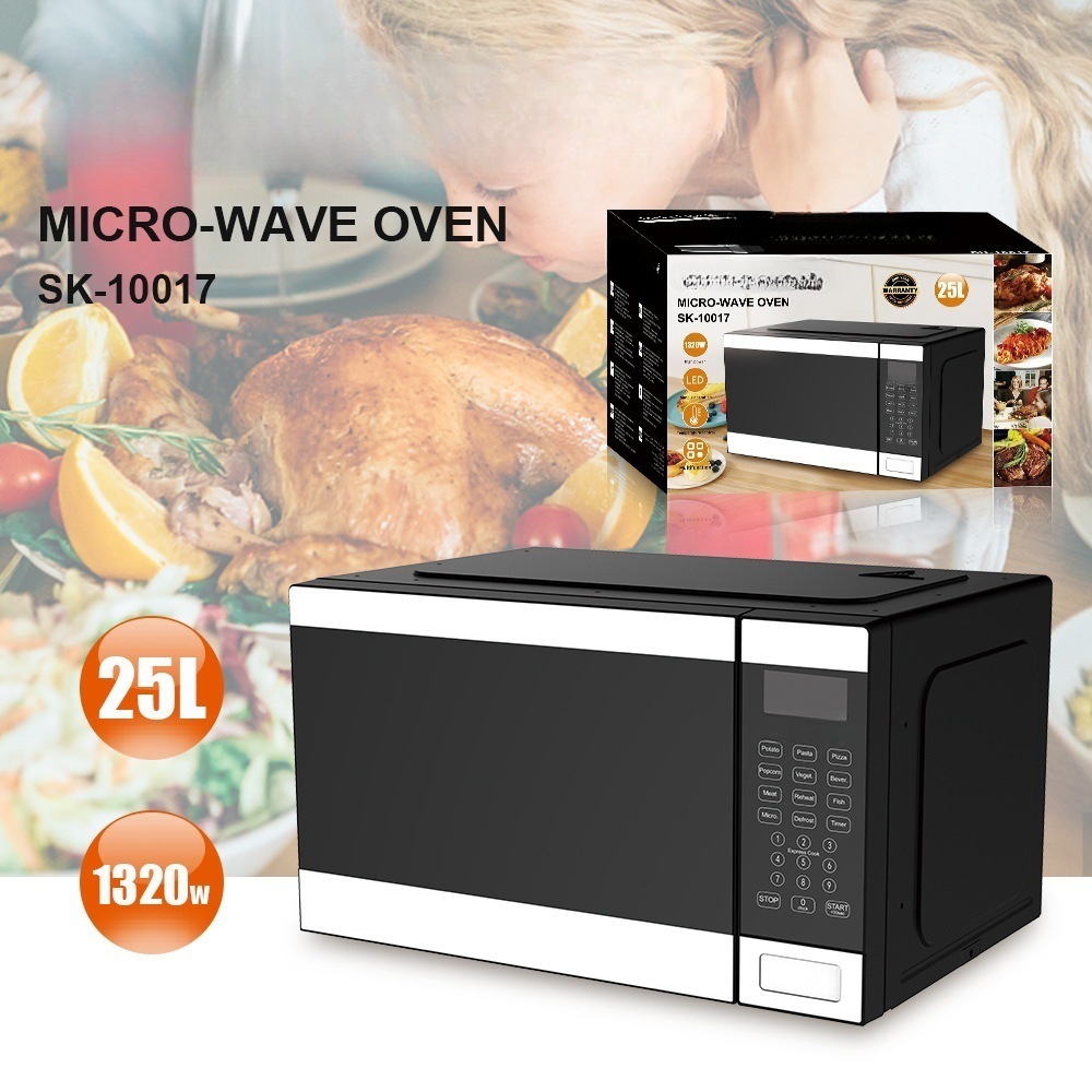 110V Cross-border Delivery Electric Smart Flat-panel Microwave Household Mini Light-wave Oven, Steaming And Baking_voghion.com