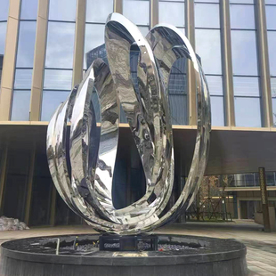 ✅ Urban Outdoor Wide Shopping Mall Large Stainless Steel Sculpture Custom Manufacturer Wrought Iron Shape Campus Forest Water Landscape